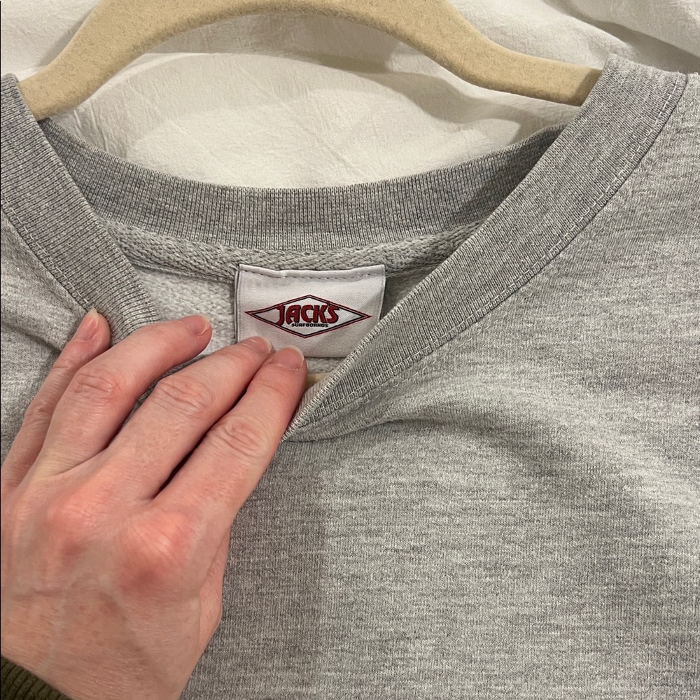 Jack’s Surfboards Light Gray Crewneck - Picture 2 of 5